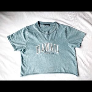 Brandy Melville Helen Cropped Hawaii Tee
